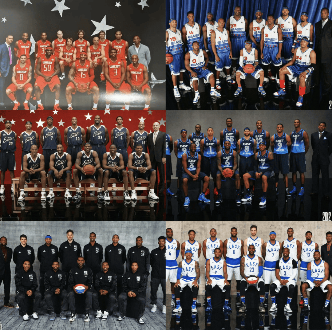 NBA全明星赛詹姆斯领衔东西部混战